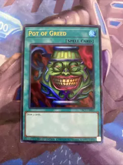 Yugioh Pot of Greed TBC1-EN001 The Pot Collection Limited Edition NM/M - Image 1
