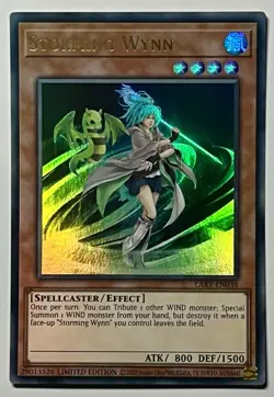 Storming Wynn LART-EN038 (NM) Ultra Rare Limited Edition YuGiOh! TCG - Image 1