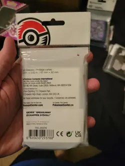Pokemon Center - Pokemon TCG Eevee Breakaway Card Sleeves (65) 2021 SEALED - Image 2
