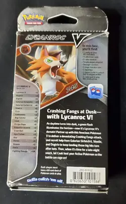 Pokemon TCG: V Battle Deck Lycanroc V Factory Sealed 60 Card Deck - Image 2