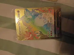 Charizard VMAX Rainbow Gold Metal Card Rare, Perfect Condition - Image 2