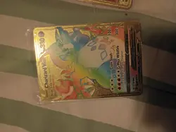Charizard VMAX Rainbow Gold Metal Card Rare, Perfect Condition - Image 3