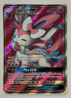 Sylveon GX 140/145 Guardians Rising Full Art Holo Pokemon Card - Image 1
