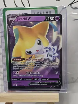 Pokemon Jirachi v SWSH299 Sword & Shield Black Star Promo Holo Card - Image 1