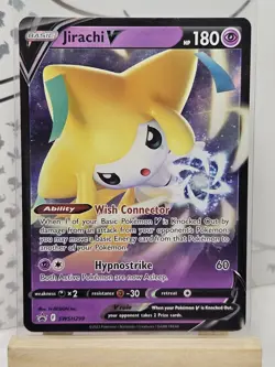 Pokemon Jirachi v SWSH299 Sword & Shield Black Star Promo Holo Card - Image 2