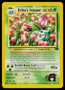 Pokemon Card - Erika's Ivysaur Gym Challenge 41/132 Uncommon Non Holo - Image 1