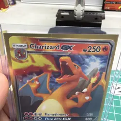 Pokemon TCG Charizard GX Holo Ultra Rare Card Hidden Fates 9/68 Battle Academy - Image 2