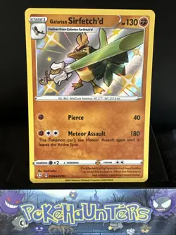Pokemon Card Galarian Sirfetch’d SV064/SV122 Shining Fates Baby Shiny Vault NM - Image 1