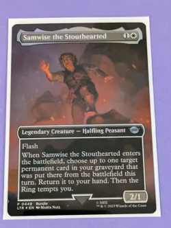MTG: The Lord of the Rings: Samwise the Stouthearted Foil #0449 Promotional - NM - Image 1