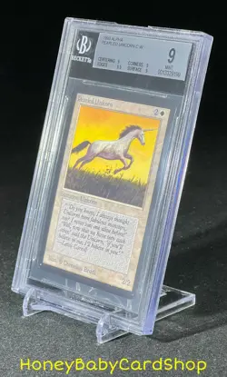 MTG Limited Edition Alpha 1993 Pearled Unicorn BGS 9.0Q+ (Quad+) MINT 93/94 - Image 3