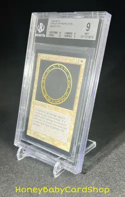 MTG Limited Edition Beta 1993 Circle of Protection: Black BGS 9.0Q++ (Quad++) - Image 3