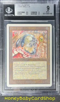 MTG Unlimited Edition 1993 Living Wall BGS 9.0Q++ (Quad++) MINT Old School 93/94 - Image 1