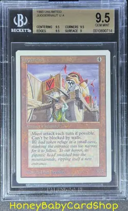 MTG Unlimited Edition 1993 Juggernaut BGS 9.5 GEM MINT Old School 93/94 - Image 1