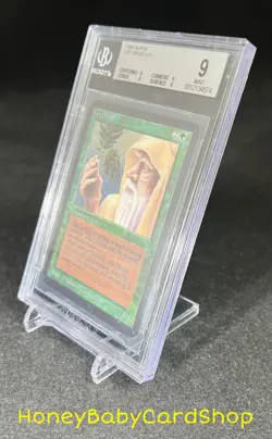 MTG Limited Edition Alpha 1993 Ley Druid BGS 9.0Q (Quad) MINT Old School 93/94 - Image 3