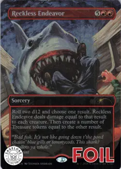 MTG Reckless Endeavor (Rainbow Foil) (2177) | NM Foil | Secret Lair {SLD} - Image 1