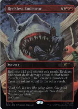 MTG Reckless Endeavor (Rainbow Foil) (2177) | NM Foil | Secret Lair {SLD} - Image 2