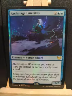 Archmage Emeritus FOIL Promo Strixhaven: School of Mages - NM/LP (see pics) MTG - Image 1