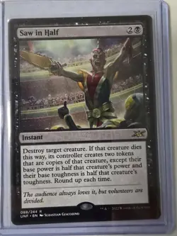 Saw in Half #88 (NM) Unfinity UNF Magic MTG Non foil Magic The Gathering - Image 1