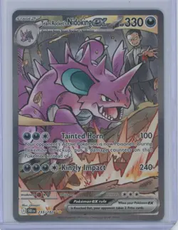 2025 Pokemon Scarlet & Violet Destined Rivals Team Rocket's Nidoking ex #233/182 - Image 1