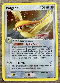 Pokemon 2004 Pidgeot 10/112 Holo FireRed & LeafGreen - Image 1