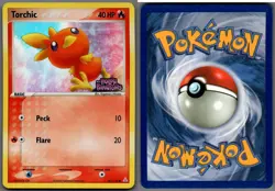 2006 Pokemon, EX Holon Phantoms, #83/110 Torchic, Reverse Holo Common - Image 1