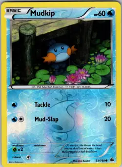 Mudkip 33/160 XY - Primal Clash Pokemon TCG LP - Image 1