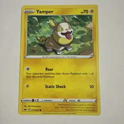 Pokemon TCG Yamper Sword & Shield Base Set 073/202 Regular Common - Image 1