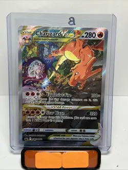 2022 POKEMON SWSH BLACK STAR PROMO #262 FULL ART CHARIZARD VSTAR (B) - Image 1
