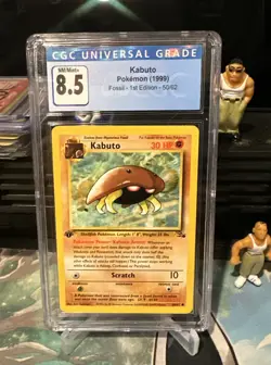 1999 POKEMON FOSSIL - 1ST ED #50/62 KABUTO CGC 8.5 - Image 1