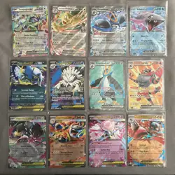Lot Of 12 English Pokemon EX Ultra Rare Emoleon Lucario Phantasmal Mega NM - Image 1