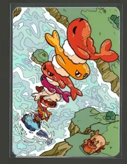 Pokemon Fanart Tatsugiri Sushi Card by SPACED_OUT - Image 1