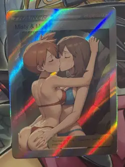 Pokemon Misty & May Anime Waifu Custom DIY Trainer Art Sexy Pokemon card - Image 2