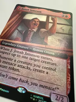 J. Jonah Jameson (Extended Art) Foil MagicCon Atlanta Exclusive MTG Spiderman 03 - Image 5
