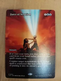 MTG Avatar - Force of Negation (Borderless) - TLE - NM - Image 1