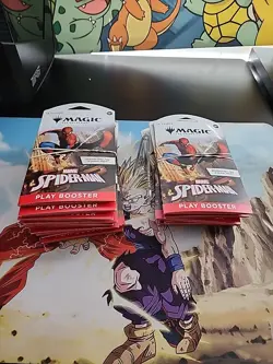MTG Spider-Man Sleeved Booster Pack Lot Of 18 New Factory Sealed - Image 1
