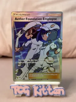Aether Foundation Employee SV81/SV94 Full Art Hidden Fates Pokemon - TCGKITTEN - Image 1