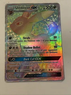 Umbreon GX (Secret Rainbow Rare) 154/149 Sun & Moon Base Set - Image 1