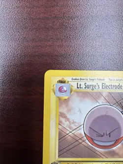 Lt. Surge’s Electrode #52/132 - Gym Challenge 1st Edition NM- - Image 3