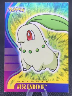 Endivie Pokemon Topps TV Animation Edition Johto 1. Series 2000 Nintendo #152 - Image 1