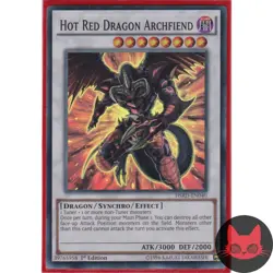 Yugioh Hot Red Dragon Archfiend HSRD-EN040 Super Rare 1st Edition NM - Image 1
