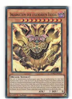 Yugioh INKARNATION DER LEGENDAREN EXODIA , ldk2-dey01 Ultra Rare deutsch NM 1st - Image 1