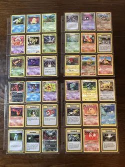 VINTAGE POKEMON WOTC LOT! 800+ Cards in BINDERS Base Set HOLO EX jungle rocket - Image 4