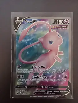 Pokemon TCG Mew V Full Art Holo Ultra Rare Card 250/264 Fusion Strike NM - Image 1