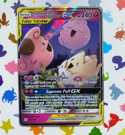 Togepi & Cleffa & Igglybuff GX 143/236 Cosmic Eclipse Pokemon Card Tag Team - Image 1