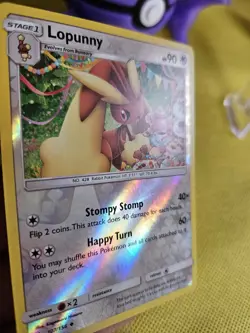 Pokemon Card Lopunny Ultra Prism Reverse Holo Uncommon 107/156 - Image 5