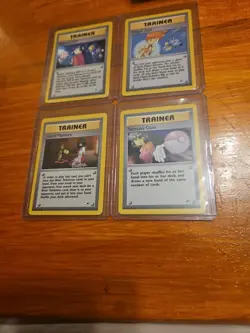POKEMON TCG GYM HEROES 4 CARD TRAINER LOT - Image 1