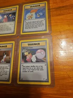 POKEMON TCG GYM HEROES 4 CARD TRAINER LOT - Image 3