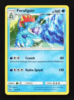 Feraligatr 20/73 LP Shining Legends English Pokemon Card TCG - Image 1