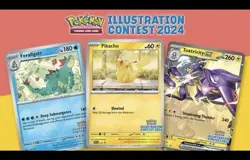 Pokemon TCG Illustration Contest 2024 Promo Cards SEALED (All 3 Promos) - Image 1