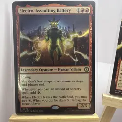 Electro, Assaulting Battery - Extended Art SPM; FOIL & Base Version MTG 260 - Image 3